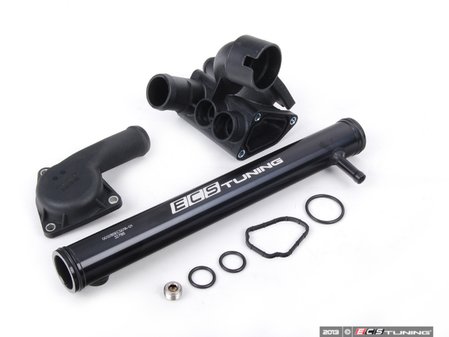 ES#1892122 - VR624VTHKWOTG - Aluminum Water Pipe Kit - Stage 1 - Featuring ECS black aluminum water pipe - Assembled By ECS - Volkswagen