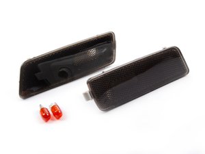 ES#5648 - MK5GJSMSSMK-A - Rough Style Bumper Side Marker Set - Smoked - (NO LONGER AVAILABLE) - Smoked side markers with faceted lenses - ECS - 