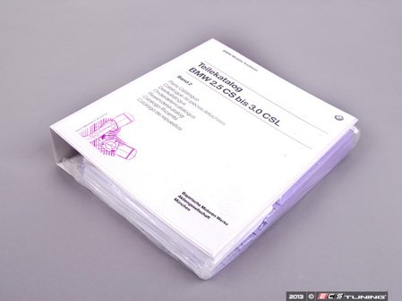 ES#12499 - 01090035234 - 3.0CSL Parts Catalog - Volume 2 - (NO LONGER AVAILABLE) - Hard-copy parts catalog for the legendary 3.0 CSL - Genuine BMW - 