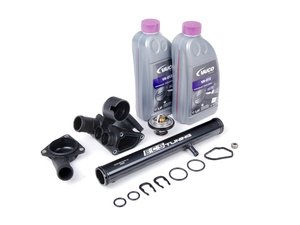 ES#1892127 - VR612VTHKWT2G - ECS Tuning Water Pipe Kit - Stage 3 - Includes everything from Stage 2 kit plus ECS billet aluminum water pipe in black - Assembled By ECS - Volkswagen