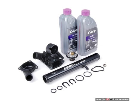 ES#1892127 - VR612VTHKWT2G - ECS Tuning Water Pipe Kit - Stage 3 - Includes everything from Stage 2 kit plus ECS billet aluminum water pipe in black - Assembled By ECS - Volkswagen