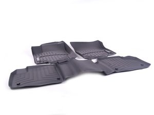 ES#2604557 - 16668035019051 - All-Season Floor Mats - Black - Set Of Three (Front And Rear) With 'Mercedes-Benz' And Star Logo - Genuine Mercedes Benz - Mercedes Benz