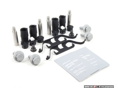 ES#2684860 - 34211163399KT1 - Rear Pad And Rotor Installation Kit - Includes everything to install new rear brakes including guide bolts and bushings - Genuine BMW - BMW