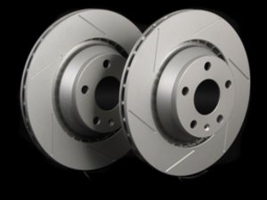 ES#2500851 - 8J0601ASLGMTLRA - Slotted Brake Rotors - Pair (310x22) - (NO LONGER AVAILABLE) - Featuring GEOMET protective coating. - ECS - 