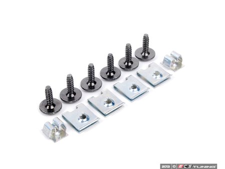 ES#240529 - 1J0998238KT - Belly Pan Installation Hardware Kit - Includes 6 clips and screws - Assembled By ECS - Volkswagen