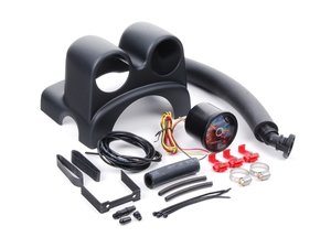 ES#2575798 - MK6GTIBSTKT3 - NewSouth Dual Column Pod Gauge Kit - GTI Styled Face - Includes NewSouth 30in Hg/30 PSI Mechanical Boost Gauge, Dual Column Pod and Multi-Tap Hose - New South Performance - Volkswagen