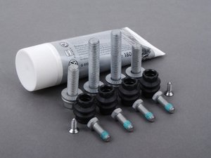ES#2594249 - 8K0698470AKT5 - Rear Pad and Rotor Installation Kit - Make your brake service headache free with this installation kit! - Genuine Volkswagen Audi - Audi
