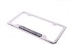 ES#1518763 - PNA70200900 - Porsche Logo License Plate Frame - Polished aluminum finish - Genuine Porsche - Porsche
