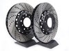 ES#2702944 - 000505ECS01AKT2 - Performance Front Brake Service Kit - (NO LONGER AVAILABLE) - Featuring ECS 2-piece semi-floating cross drilled and slotted rotors and ECS EP24 "Enthusiast Performance" brake pads. - Assembled By ECS - 