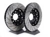 ES#2702944 - 000505ECS01AKT2 - Performance Front Brake Service Kit - (NO LONGER AVAILABLE) - Featuring ECS 2-piece semi-floating cross drilled and slotted rotors and ECS EP24 "Enthusiast Performance" brake pads. - Assembled By ECS - 