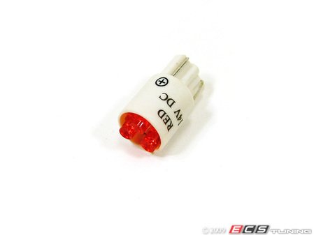 ES#4474 - 194R LED TRIRED - LED Plug In Bulb - Red - Priced Each - (NO LONGER AVAILABLE) - Featuring 3 red LEDs for a brighter gauge (Type 194) - New South Performance - 