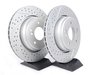 ES#2702949 - 000505ECS01AKT3 - Performance Front & Rear Brake Service Kit - (NO LONGER AVAILABLE) - Featuring Front ECS 2-piece semi-floating cross drilled and slotted rotors, ECS V5 cross drilled and slotted rotors and ECS EP24 "Enthusiast Performance" brake pads. - Assembled By ECS - 