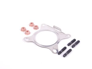 ES#2575420 - 1K0253115KT1 - Downpipe Hardware Kit - Contains all of the hardware you need to install a new downpipe on your A3 - Assembled By ECS - Audi