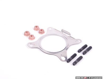 ES#2575420 - 1K0253115KT1 - Downpipe Hardware Kit - Contains all of the hardware you need to install a new downpipe on your A3 - Assembled By ECS - Audi