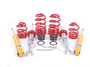 ES#2019 - 29250-1 - Street Performance Coilover Kit - Unrivaled comfort and performance. Average lowering of 1.2"-2.1"F 1.0"-2.0"R - H&R - Audi