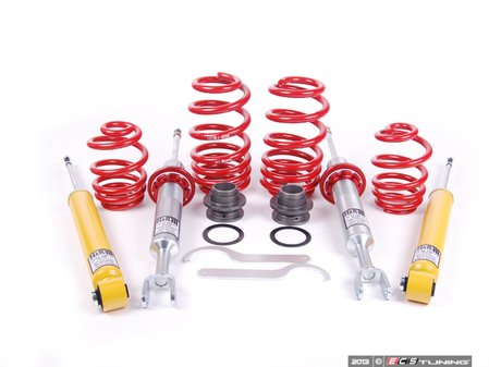 ES#2019 - 29250-1 - Street Performance Coilover Kit - Unrivaled comfort and performance. Average lowering of 1.2"-2.1"F 1.0"-2.0"R - H&R - Audi