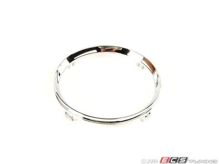 ES#81945 - 51162756166 - Trim Ring For Front Cup Holder - Chrome - Priced Each - Snaps into the top of the cup holder - Genuine MINI - MINI