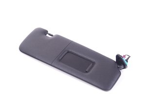 ES#2576116 - 51167139446 - European Sun Visor - Black - Passenger side - eliminates airbag warning stickers! - Genuine European BMW - BMW