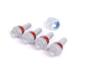 ES#1907768 - 95836105700 - Anti-Theft Protection Wheel Bolt Set - Set of 4 anti-theft wheel bolts with adapter - Genuine Porsche - Porsche
