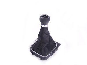 ES#316457 - 1K0711113CFUZD - Leather Shift Knob - 5 Speed shift pattern - Genuine Volkswagen Audi - Volkswagen