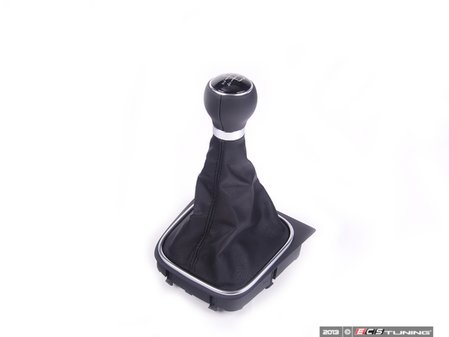 ES#316457 - 1K0711113CFUZD - Leather Shift Knob - 5 Speed shift pattern - Genuine Volkswagen Audi - Volkswagen