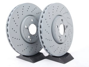 ES#2593311 - 2204211812KT1 - Front Brake Rotors - Pair (330 X 32 mm) - Does not include new rotor securing screws - Genuine Mercedes Benz - Mercedes Benz