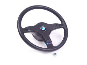 ES#53608 - 32339058694 - M-Tech Steering Wheel - 385mm - (NO LONGER AVAILABLE) - 3 spoke performance M-Tech wheel - Genuine BMW - 