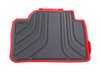 ES#2530666 - 51472219803 - Sport Line Rear Rubber Floor Mat Set - Schwarz/Black With Red Accent - Genuine BMW - BMW