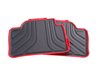 ES#2530666 - 51472219803 - Sport Line Rear Rubber Floor Mat Set - Schwarz/Black With Red Accent - Genuine BMW - BMW