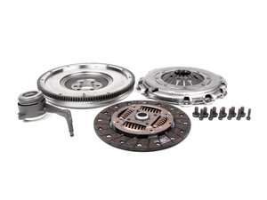 ES#263786 - 52405615 - Clutch Kit With Single Mass Flywheel 52405615 - Includes clutch disc, pressure plate, solid flywheel, throwout bearing and hardware - Valeo - Audi Volkswagen