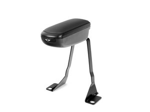 ES#253376 - 51120430469 - FlipTop Center Armrest Console - Black - (NO LONGER AVAILABLE) - With rear pivot up lid & storage with leather pad. Also know as the "euro armrest". - Genuine MINI - 