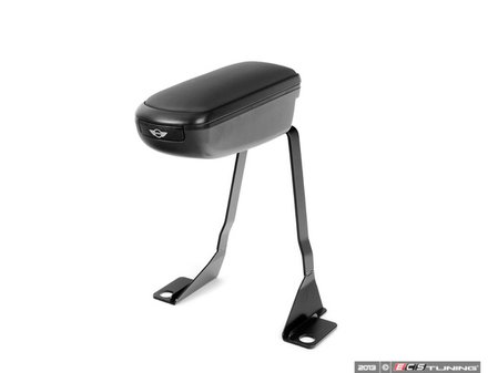 ES#253376 - 51120430469 - FlipTop Center Armrest Console - Black - (NO LONGER AVAILABLE) - With rear pivot up lid & storage with leather pad. Also know as the "euro armrest". - Genuine MINI - 