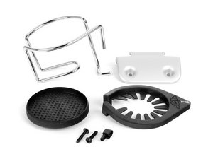 ES#79575 - 51160397288 - Cup Holder - White Silver - (NO LONGER AVAILABLE) - For the front right side down tube - Genuine MINI - 