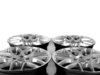 ES#2703318 - 349A-2 - 18" Style 349 Wheels - Set Of Four - (NO LONGER AVAILABLE) - 18"x9" ET35 57.1CB 5x112 - Hyper Silver - Alzor - 