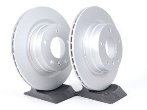 ES#2135700 - 34216855007KT2 - Rear Brake Rotors - Pair (300x20) - Featuring a protective Meyle Platinum coating. - Meyle - BMW
