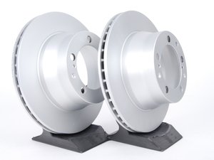 ES#2538659 - 95135204102 - Rear Brake Rotors - Pair 11.77" (299mm) - Rear axle fitment - Both left and right - Meyle - Porsche