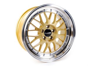 ES#2731930 - 881-19kt - 18" Style 881 Wheels - Set Of Four - (NO LONGER AVAILABLE) - 18"x9.5" ET35 5x100 - Gold with 2.75" machined lip - Alzor - 