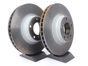 ES#2153947 - 34116757756 - Front Brake Rotors - Pair (334x32) - Factory replacement rotors. - Genuine BMW - BMW