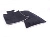 ES#2745137 - 51477324843 - Gray Seam Floor Mat Carpet Set Front - Priced As Set - Replace or upgrade to factory MINI carpets : black velour with gray piping : Satellite Gray - Genuine MINI - MINI