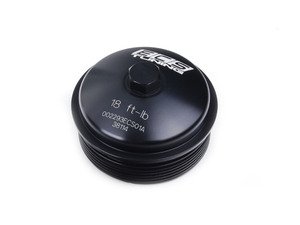 ES#2635750 - 002293ECS01A - Billet Aluminum Oil Filter Housing Cap - Aluminum oil filter housing replacement for plastic OE housing cap - ECS - 