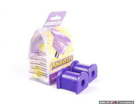 ES#2650179 - PFR5-308-12X2 - E30 Performance Polyurethane Rear Sway Bar Bushing Set - Stiffer bushings allow sway bars to work at their fullest potential. For 12mm rear sway bars. - Powerflex - BMW
