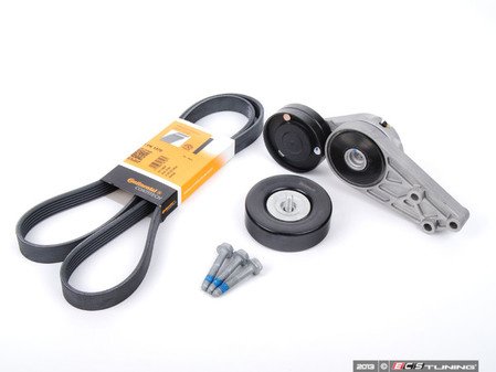 ES#2581857 - 06D903137CKT - Accessory Belt Kit - Includes the tensioner assembly, accessory belt, relay roller and hardware - Assembled By ECS - Audi