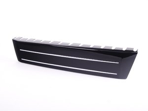 ES#2577475 - 8R0807287DT94 - Front Plate Filler - Glossy Black - Eliminate your plate bracket for a smooth look - Genuine Volkswagen Audi - Audi