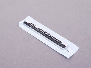 ES#445748 - 8H08537372ZZ -  'Quattro' Emblem - Chrome - Replace your worn or missing emblem - Genuine Volkswagen Audi - Audi