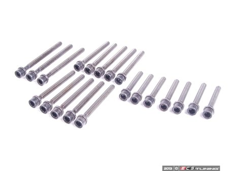 ES#2684832 - 021103384G - Complete Cylinder Head Bolt Set - All head bolts necessary for cylinder head replacement - Assembled By ECS - Volkswagen
