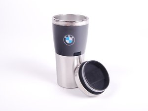 ES#2080856 - 80902208678 - BMW Fusion Travel Mug - Black  - (NO LONGER AVAILABLE) - Made of stainless steel with BMW logo - Genuine BMW - 