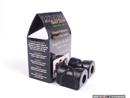 ES#2650953 - PFF5-302-20Bx2 - E30 Race Polyurethane Front Sway Bar Bushing Set - Stiffer bushings allow sway bars to work at their fullest potential. For 20mm front sway bar. - Powerflex Black Series - BMW