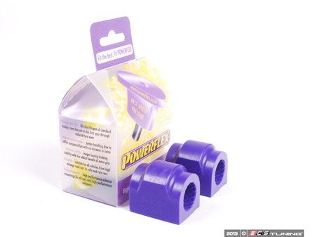 ES#2651203 - PFR5-504-20X2 - Performance Polyurethane Rear Sway Bar Bushing Set - Stiffer bushings allow sway bars to work at their fullest potential. For use with a 20mm sway bar - Powerflex - BMW