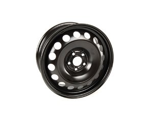 ES#2707384 - 1J0601027AP03C - Steel Wheel - Priced Each - 16"x6.5" ET42 5x100 - Rally Black - Genuine Volkswagen Audi - Volkswagen