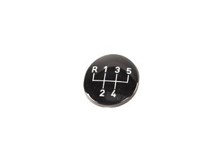 ES#46705 - 25111221611 - Gearshift Emblem - Priced Each - Standard 5-speed gear pattern - Genuine BMW - BMW